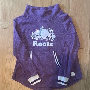 Roots Kids Purple Sweater with Pockets